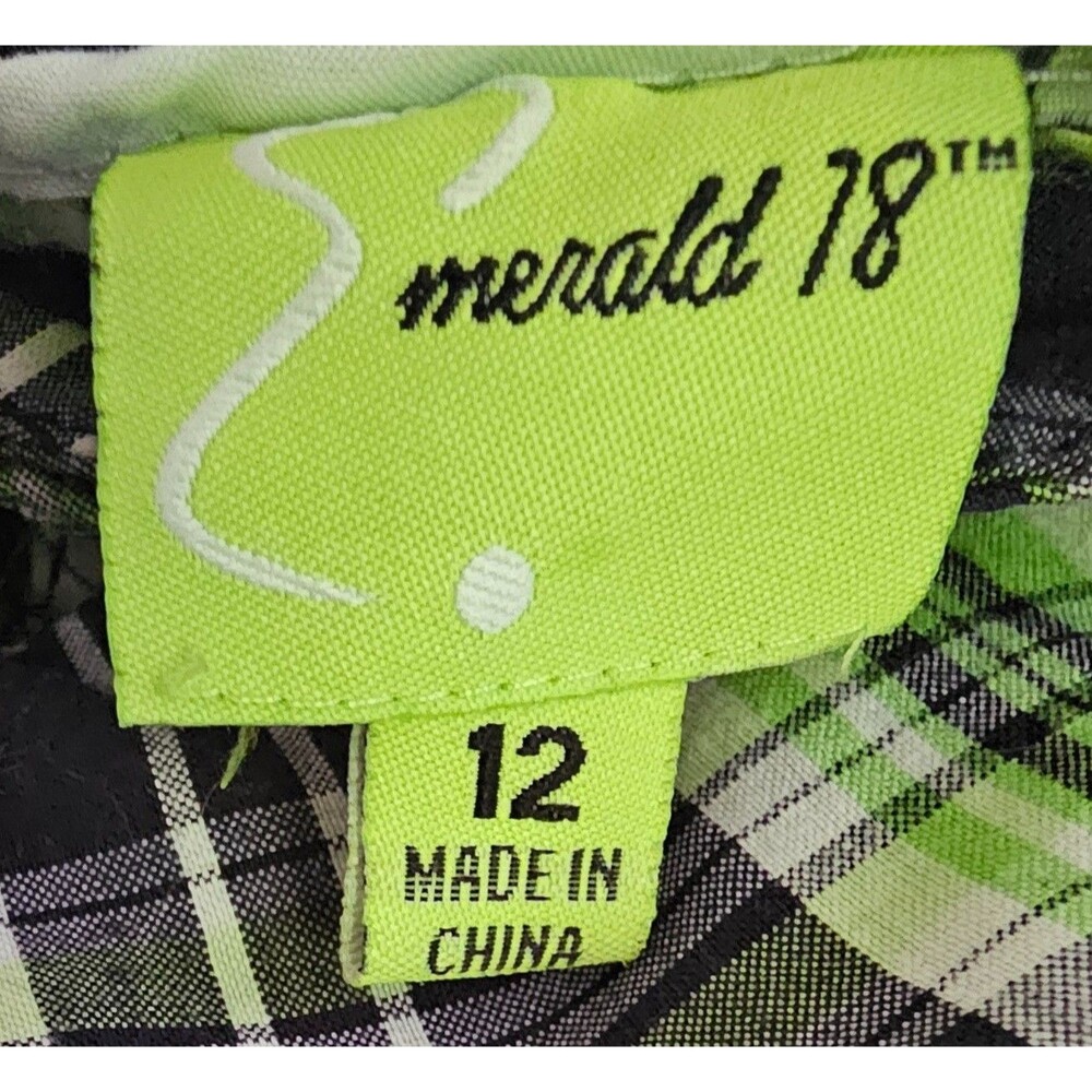 Emerald 18 Womens Golf Skirt Size 12 Plaid Skort Pockets Built‑In Shorts Comfort - Picture 6 of 10